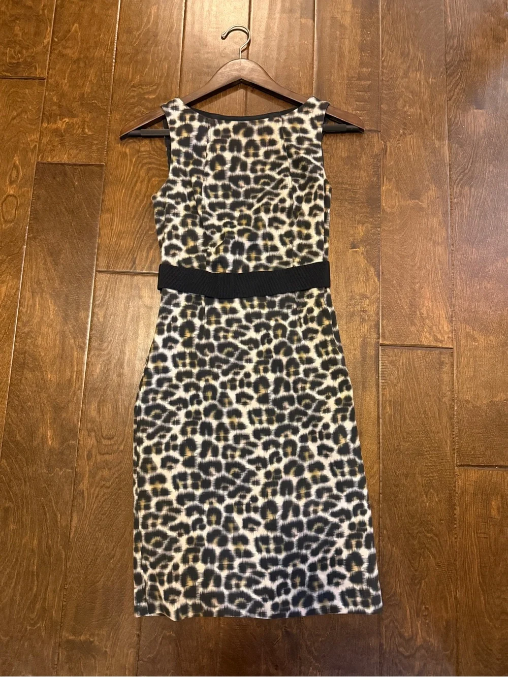 Ann Taylor Black Blazer with Leopard Print Dress